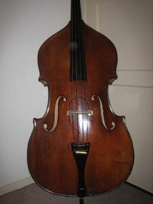 For sale:  No-label Czech or German 3/4 bass