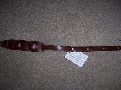 FS EYELAND LEATHER SUEDE BASS STRAP BRAND NEW NAMM 2008