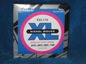 D'Addario Bass String XL Nickel  Pack of 5 -$65 Shipped