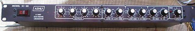 Ashly SC-80 4-way Crossover (for biamping rig): $65