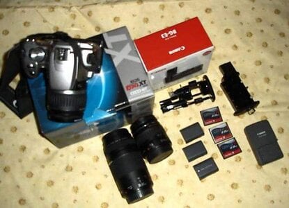 FS:  Canon Rebel XT, multiple lenses, extras