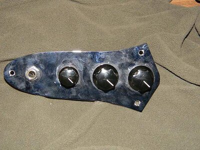 Jazz bass Control Plate