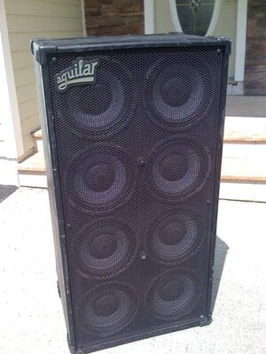 Aguilar 8x10 cab. Sounds killer and easy to move! Only $499