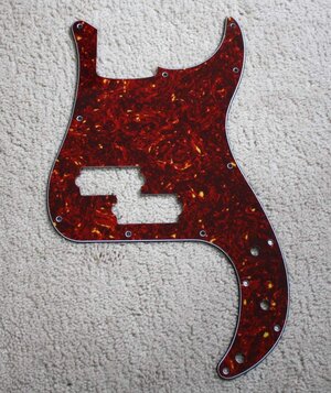 P-Bass Red Tortoise Pickguard, NEW