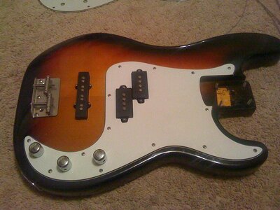 FS - Fender style loaded P/J Body Burst and Jazz style Neck - CHEAP