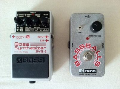 FS Only: Boss SYB-5, EHX Bassballs