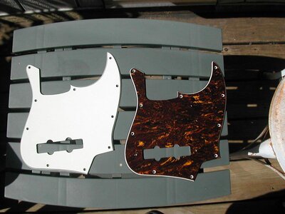 Wite and Tortise Shell Pickguards for Fender Jazz