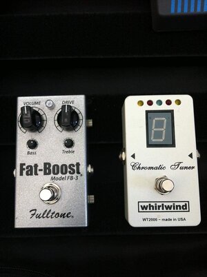 FS/FT Fulltone fat boost, whirlwind tuner