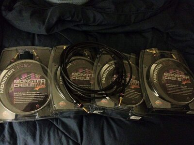 FS: 2 21ft Monster Bass Cables, 3 12ft Monster Bass Cables