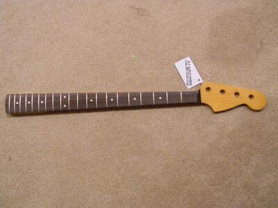 Allparts Jazz Bass Neck - never mounted, no screw holes