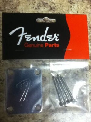 Fender "F" Neck Plate - Unused