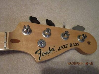 Allparts Jazz Neck With Blocks & Binding Plus Hardware