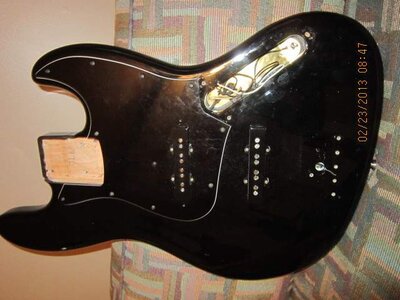 Fender Japan 62 RI Jazz Body Black with Pickups