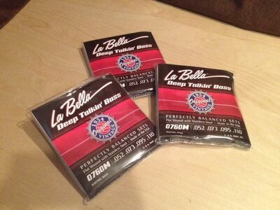 FS: 3 sets La Bella 0760M Jamerson Strings