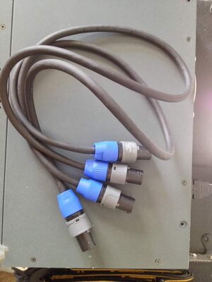 For Sale 2 three foot Speakon Cables