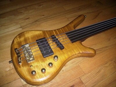 Warwick FNA Jazzman 5 fretless.