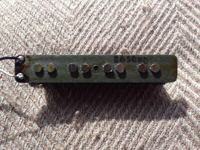 Vintage Fender Jazz Bass Pickup - Needs Rewind