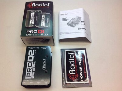 Radial pro DI stereo passive direct box NEW