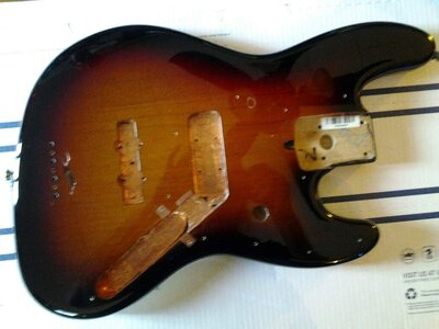 Jazz Bass Body American Sunburst