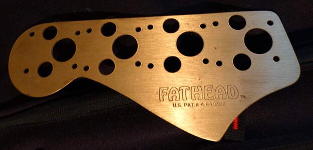 FS: 2 FatHead Jazz/Precision brass headstock plates.