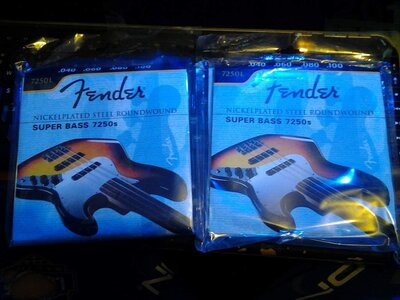 F/S 2 New Sets of Bass Strings' Fender NPS Super Bass 7250's