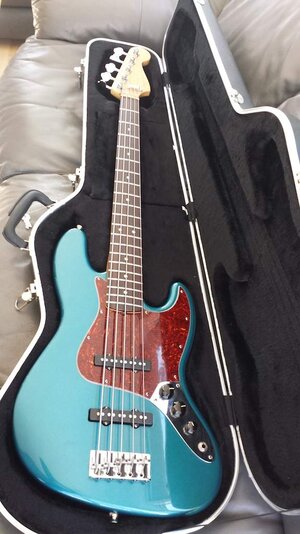 FS  Fender American Standard 5 string bass