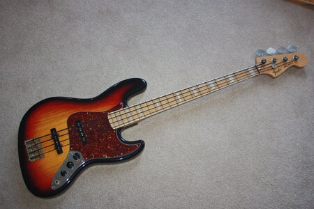 Fender Japan '75 Reissue Jazz bass Sunburst RI MIJ