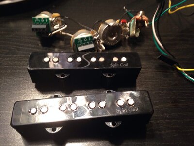 Fender split coil jazz set