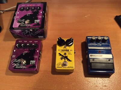 EBS Sheehan drive-DOD octoplus-Zeibek Submarine-MXR overdrive