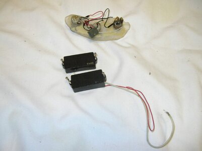 Vintage EMG Precision P Bass pickup with active wiring harness controls