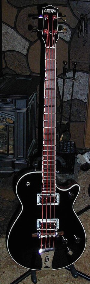 2013 Gretsch "Thunder Jet" Bass Guitar (G6128B) w/Companion HSC & ALL Paperwork - "Original Owner"