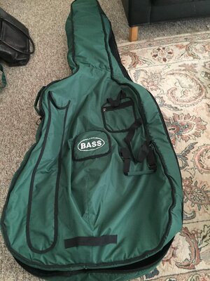 Gollihur Upright Bass Bag (green)- like new