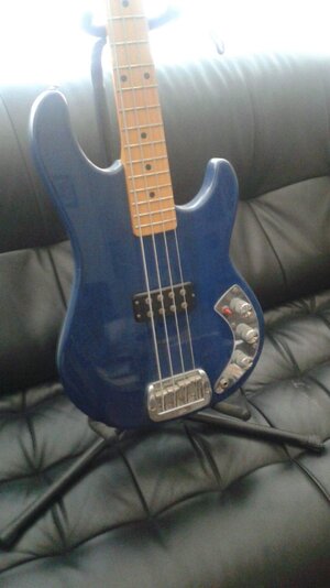 Beautiful Trans Blue Vintage 1981 G&L L1000 Bass