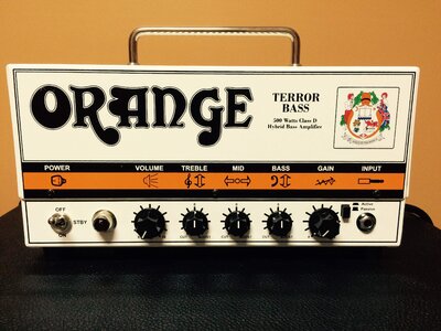 Shipped Orange Terror Bass 500 tb500 JJ tubes and gig bag