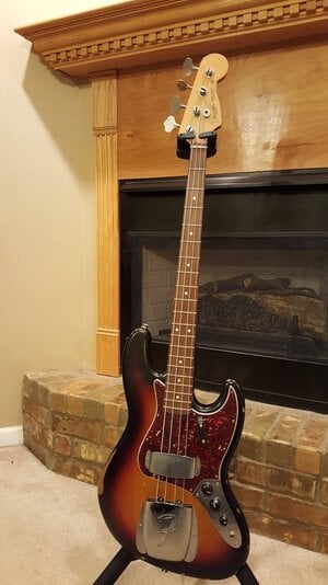 Fender Roadworn Jazz Bass w/ P/U Covers & Thumb Rest