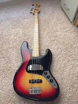 Price Drop - 1978 Fender Jazz - All Original - Sunburst / Ash / Maple