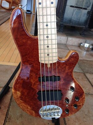 Lakland USA 55-94 Deluxe Figured Redwood Maple