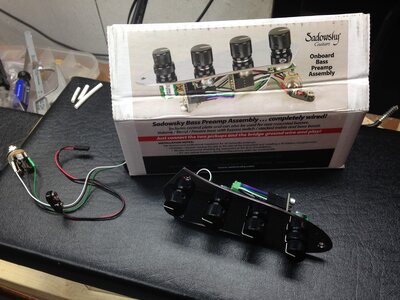 Sadowsky Onboard Preamp, plate version, VTC