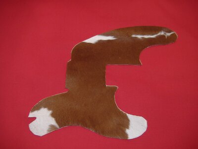 Real Cow Hide for a "Cow Poke" Pickguard