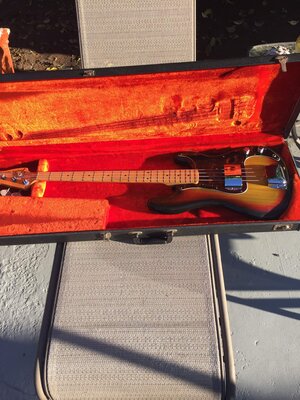 1974 Fender P-bass Rare A Neck  Super Clean