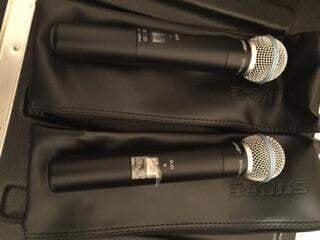 2 Shure SLX UHF WIRELESS MIC