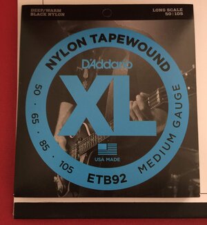 D'Addario Medium Nylon Tapewound 4-String Set - New/Sealed