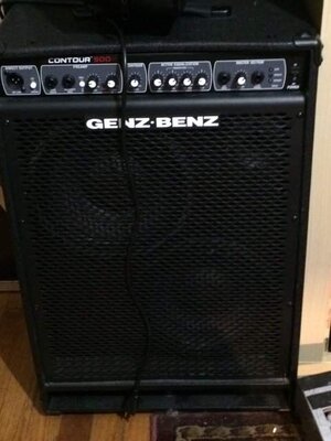 Genz Benz Contour 500 2x10"trade for  preamp or power amp.  New Lower price!!!!