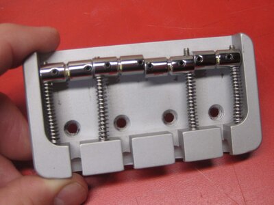 Aluminum .750  4 string bridge