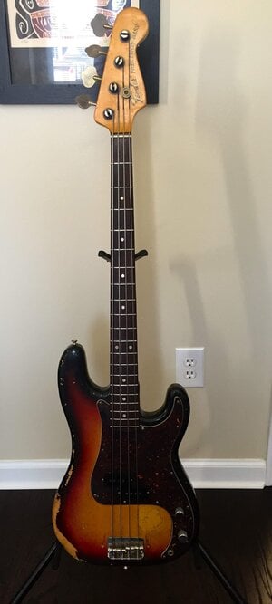 1975 Fender Precision Bass lightweight real relic