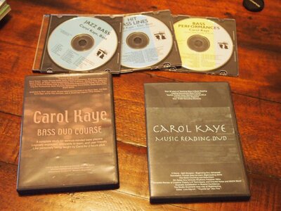 Carol Kaye instructional DVDs / CDs