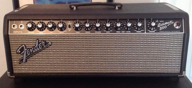 Fender Bassman 500 as new with cover and foot switch. Price drop