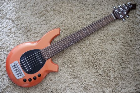 Music Man Bongo 6 HS - TANGERINE PEARL - All Rosewood neck