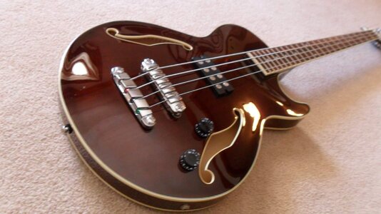 Price Drop and Update Ibanez AGB140 Artcore Transparent Brown Hollowbody Bass