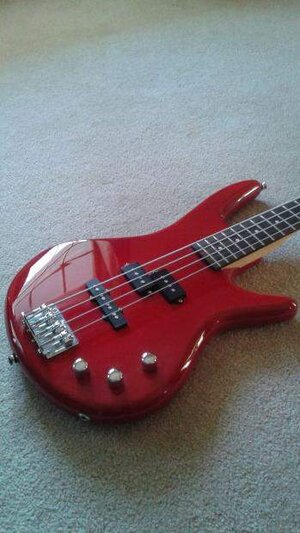 Ibanez Sound Gear 4 String Bass Red PJ